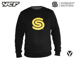 SWEAT NOIR LOGO SUNDAY TAILLE L