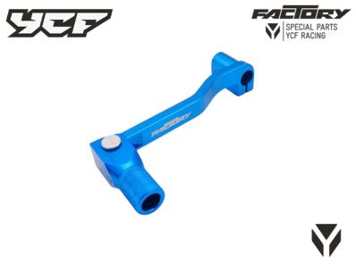 SELECTEUR ALUMINIUM CNC AVEC DEPORT POUR AXE SELECTEUR COURT BLEU
