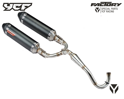 COMPLETE RACING EXHAUST DOBLE FOR PILOT / SM150