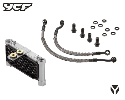 KIT COMPLET RADIATEUR HUILE POUR DAYTONA / YX TYPE CRF / ZS125 banjo M10/10