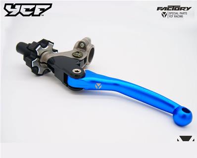CLUTCH LEVER FOLDABLE BLUE
