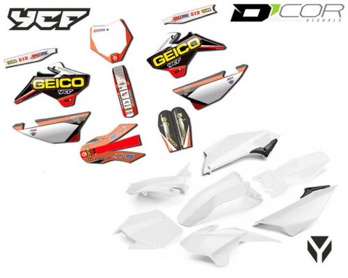 KIT PLASTIQUE + DECO GEICO D'COR