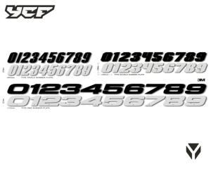 NUMERO YCF NOIR-0-HAUTEUR 11 CM