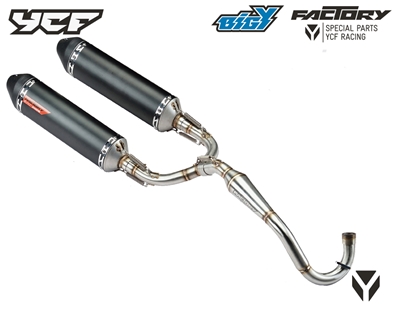 MUFFLER& EXHAUST PIPE ASSY RACING BIGY 2017 DOUBLE MUFFLER