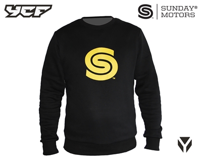 SWEAT NOIR LOGO SUNDAY TAILLE L