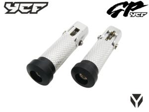 Reposes pieds complet droit / gauche MINI GP avec embout Teflon