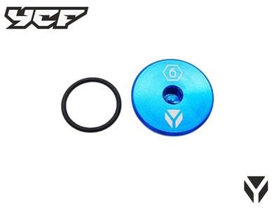 BOUCHON CARTER ALLUMAGE CNC YCF BLEU