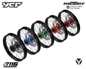 Cales Pieds Bleu CNC YCF pour Dirt Bike, Pit Bike