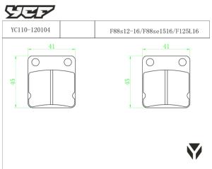 PLAQUETTES DE FREIN ARRIERE LITE/START/PILOT/BIGYMX