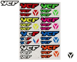 STICKERS A4 LOGO YCF