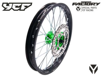 ROUE AVANT BIGY ALU 7116 - MOYEU CNC VERT