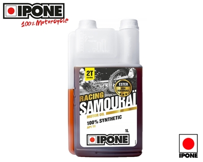 IPONE SAMOURAI RACING - Huile moteur 2T 100% Synthétique - 1L